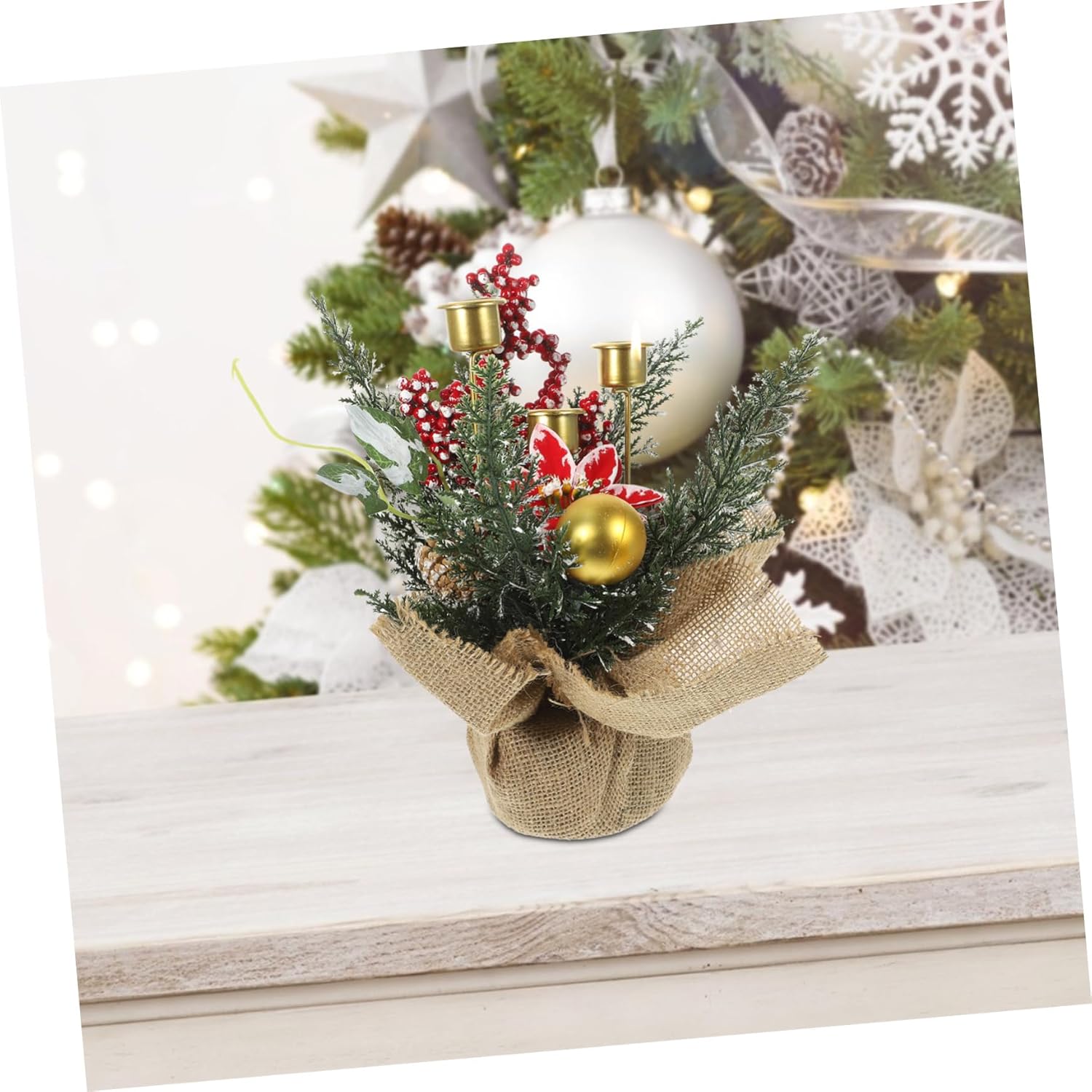 Cabilock Realistic Fruit Wreath Candle Holder 1