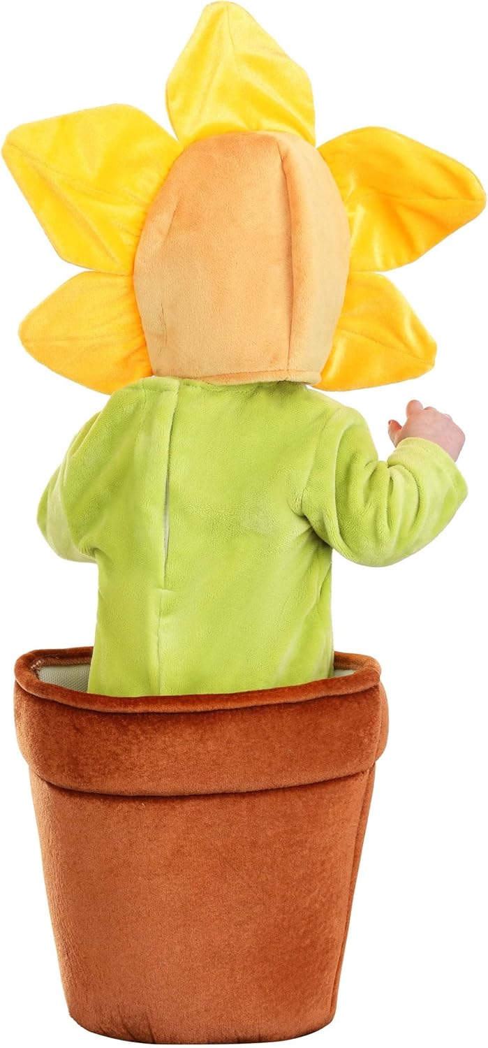 Flower Pot Baby Costume - Bunting and Flower Hood 1