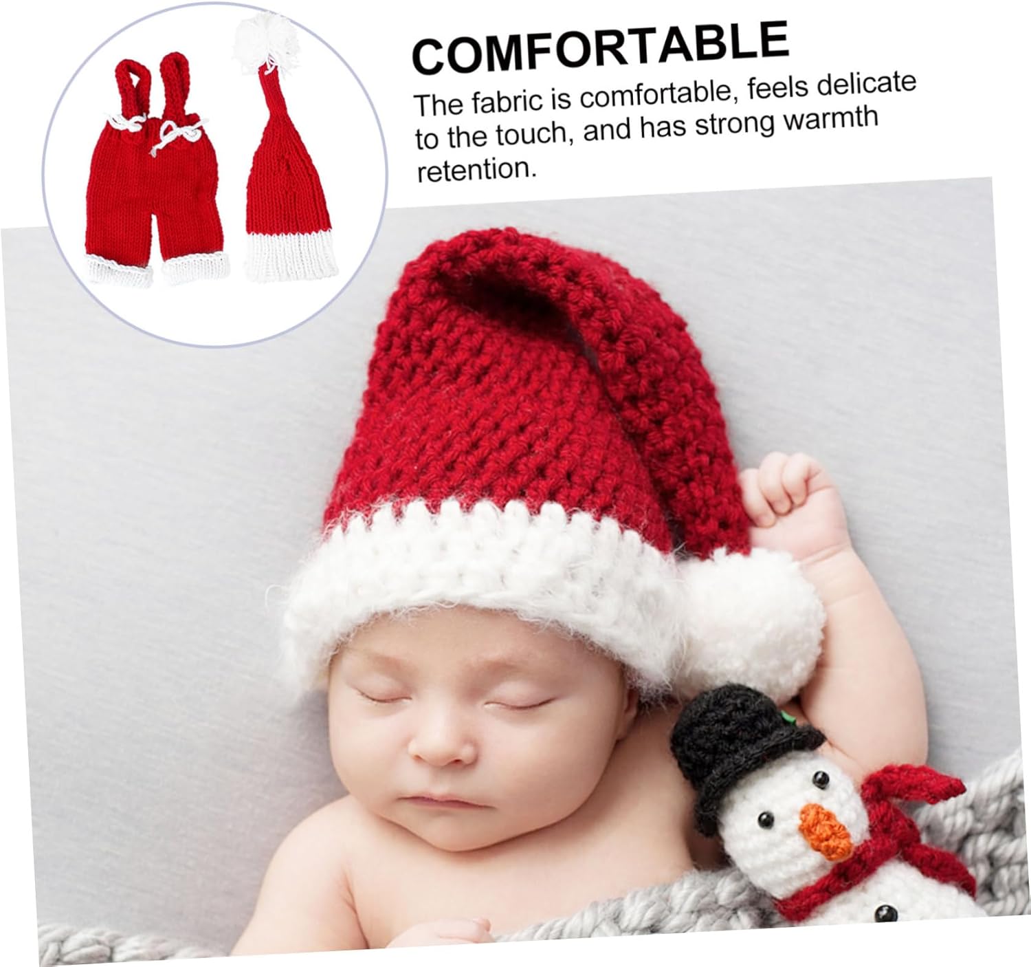 Cute Baby Christmas Outfit Handmade Cotton Photo Costume