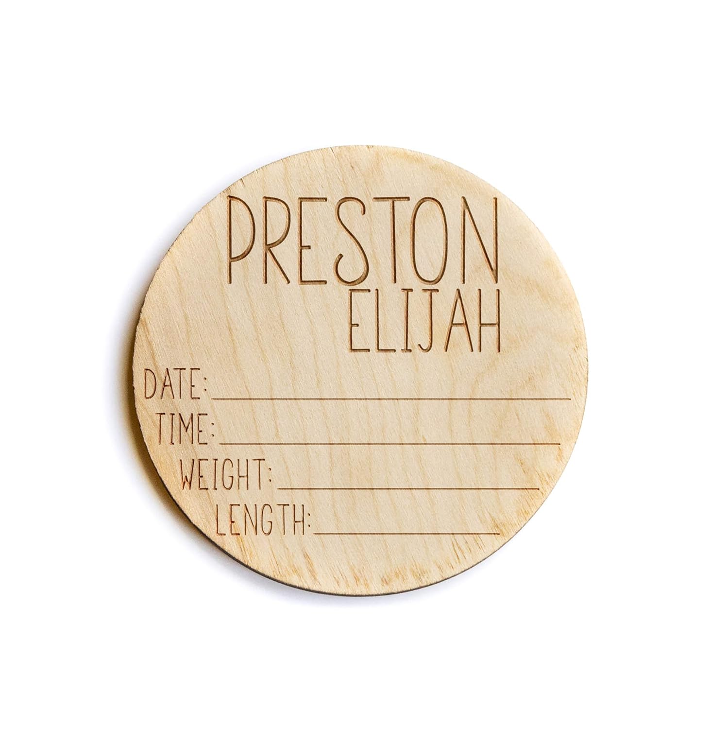Newborn Announcement Sign - Customizable Baby Name Sign