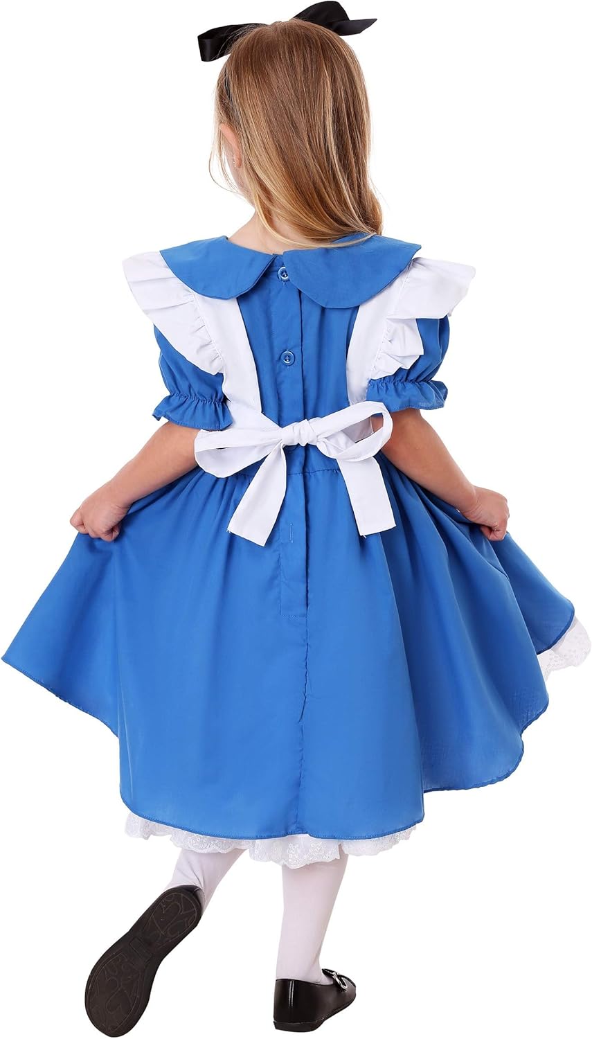 Fun Costumes Deluxe Toddler Alice in Wonderland Blue Dress