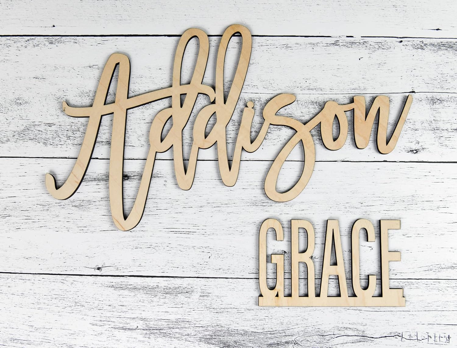 Custom Wooden Name Sign Personalized for Baby or Kids Room 1