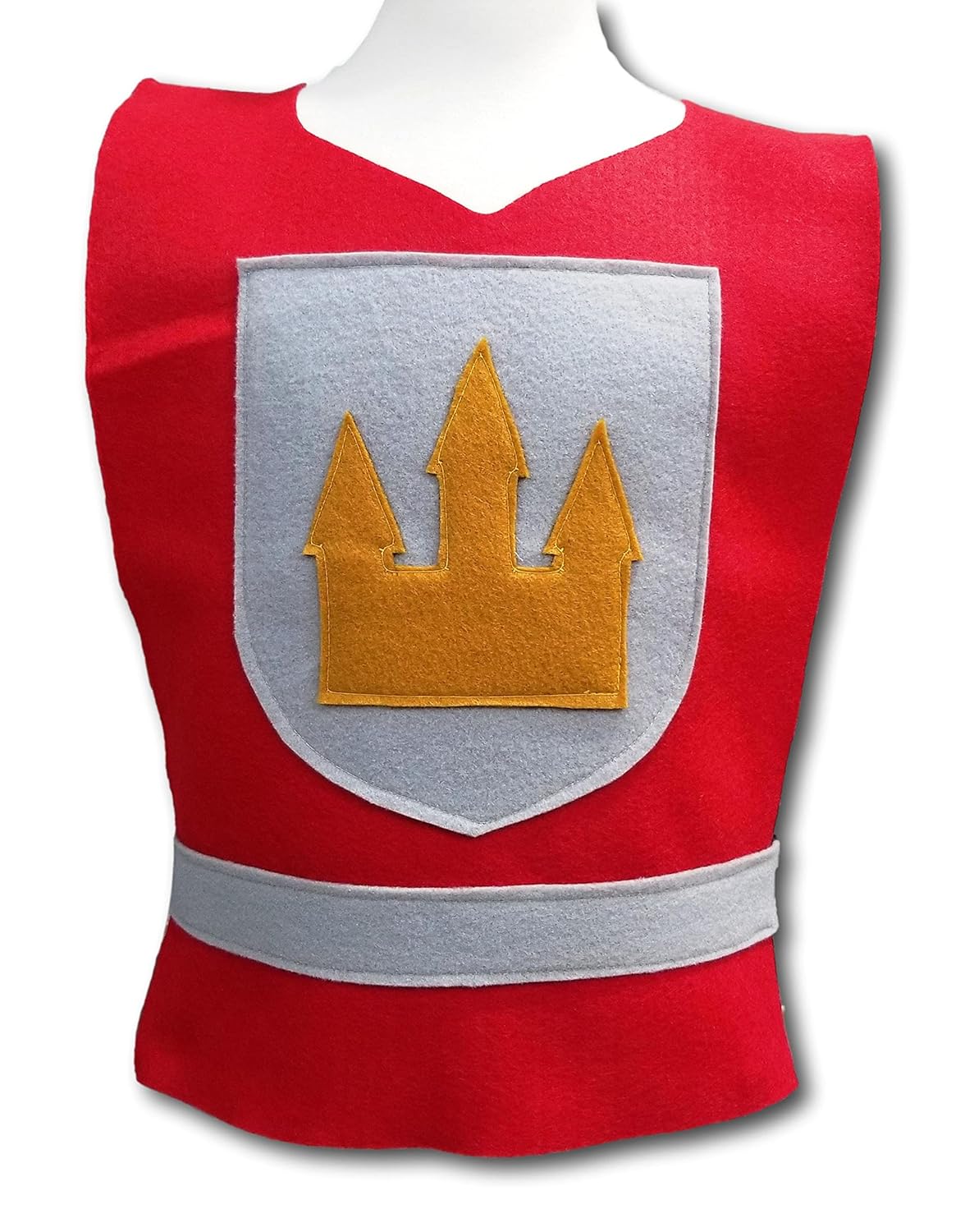 Teatots Medieval Knight Red Tunic for Kids Teens