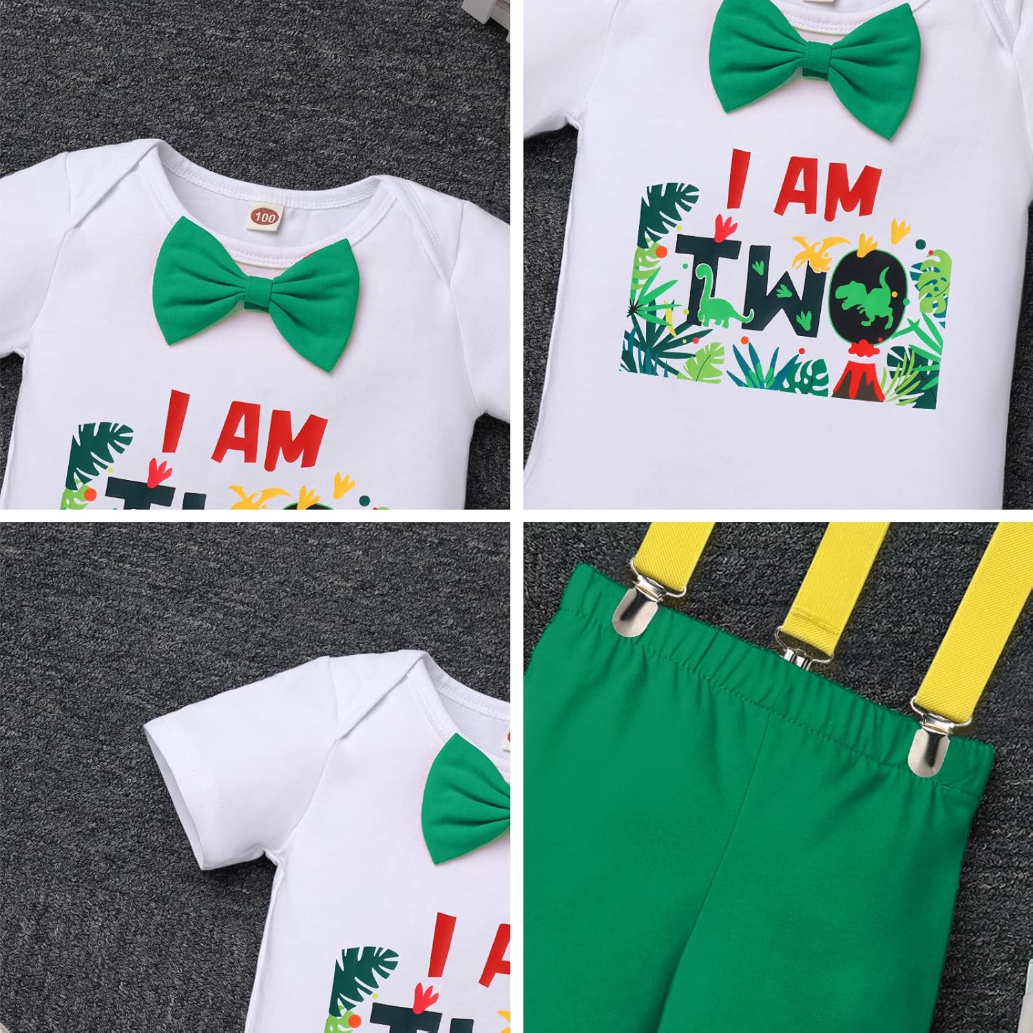 ODASDO Baby Boy 1st Birthday Jungle Safari Outfit Set