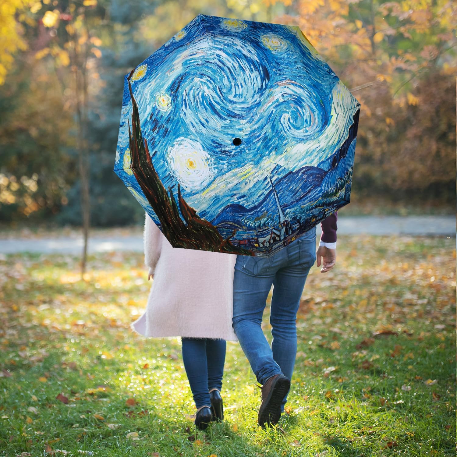 Van Gogh Artistic Folding Umbrella - Unisex Style