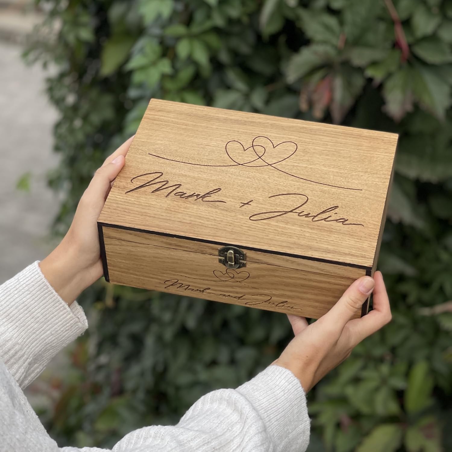 Personalized Wooden Name Box for Keepsakes and Memories