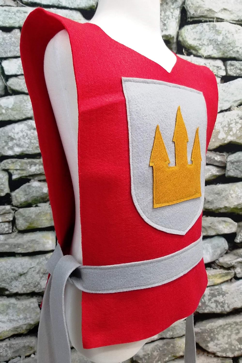 Teatots Medieval Knight Red Tunic for Kids Teens