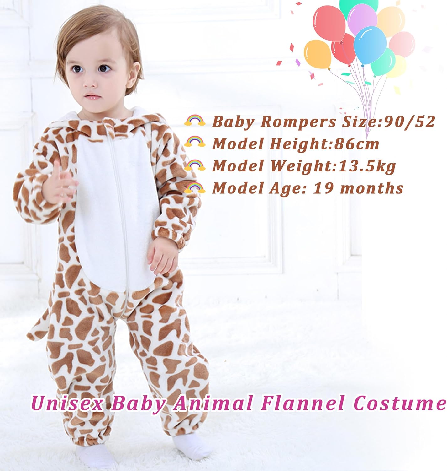 TONWHAR Baby Tiger Dinosaur Costume Hooded Romper for Kids