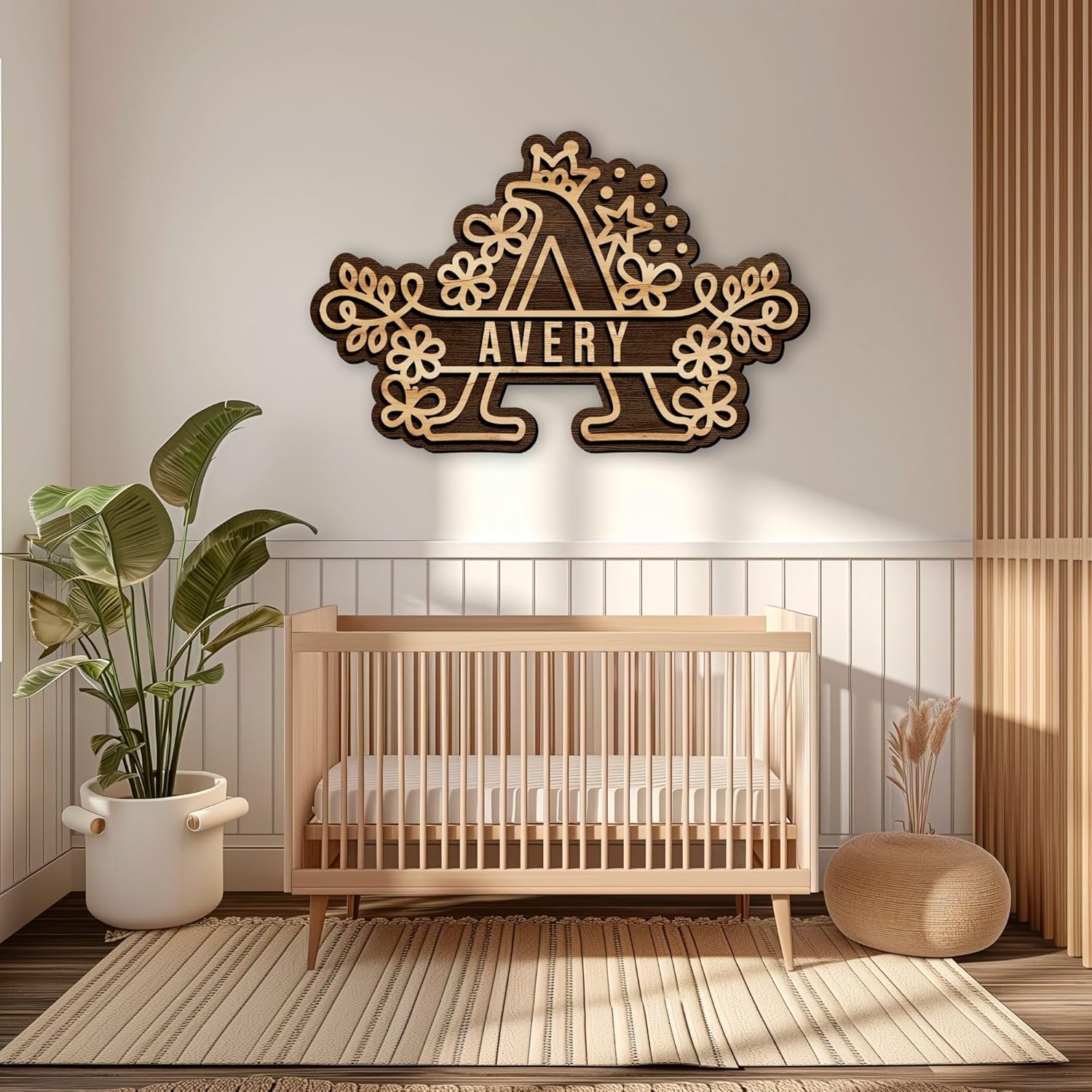 Custom Wood Name Sign with All Letters Available