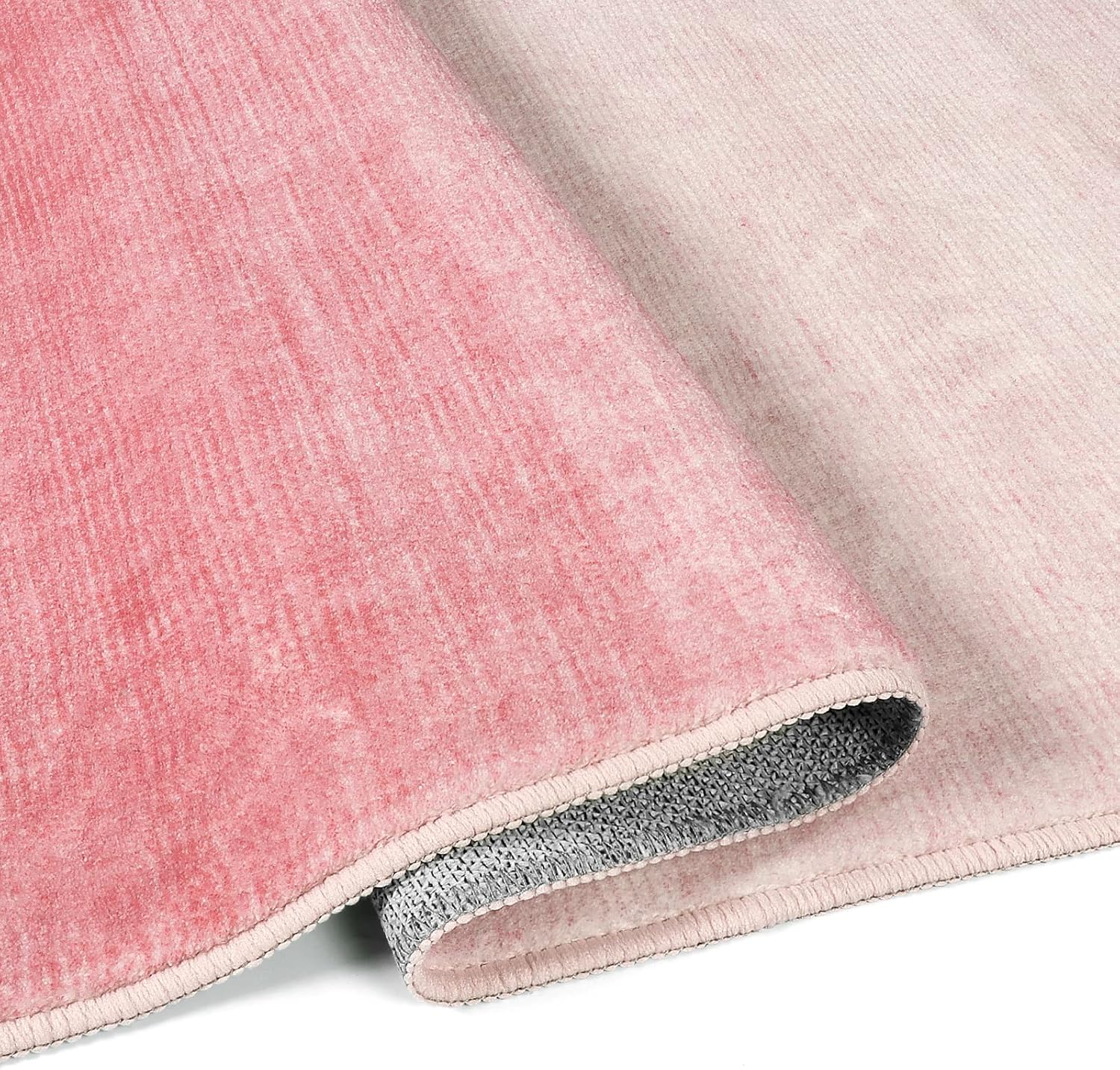 Wonnitar Washable 3x5 Area Rug Pink