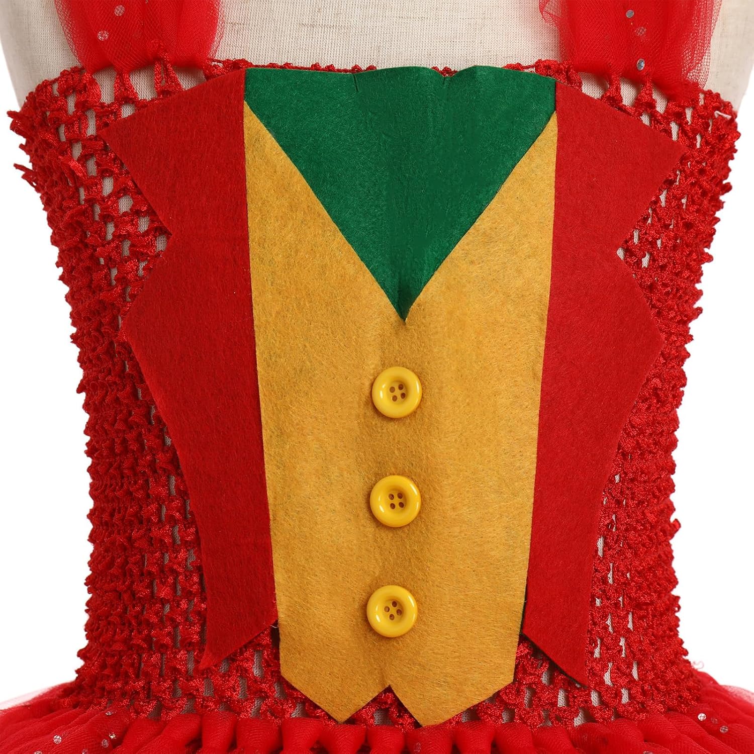 IMEKIS Toddler Clown Halloween Costume for Girls 2-12T