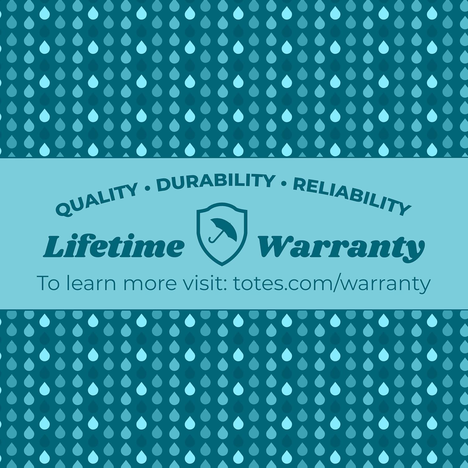 Totes Automatic Water-Resistant Folding Travel Umbrella with UV Protection