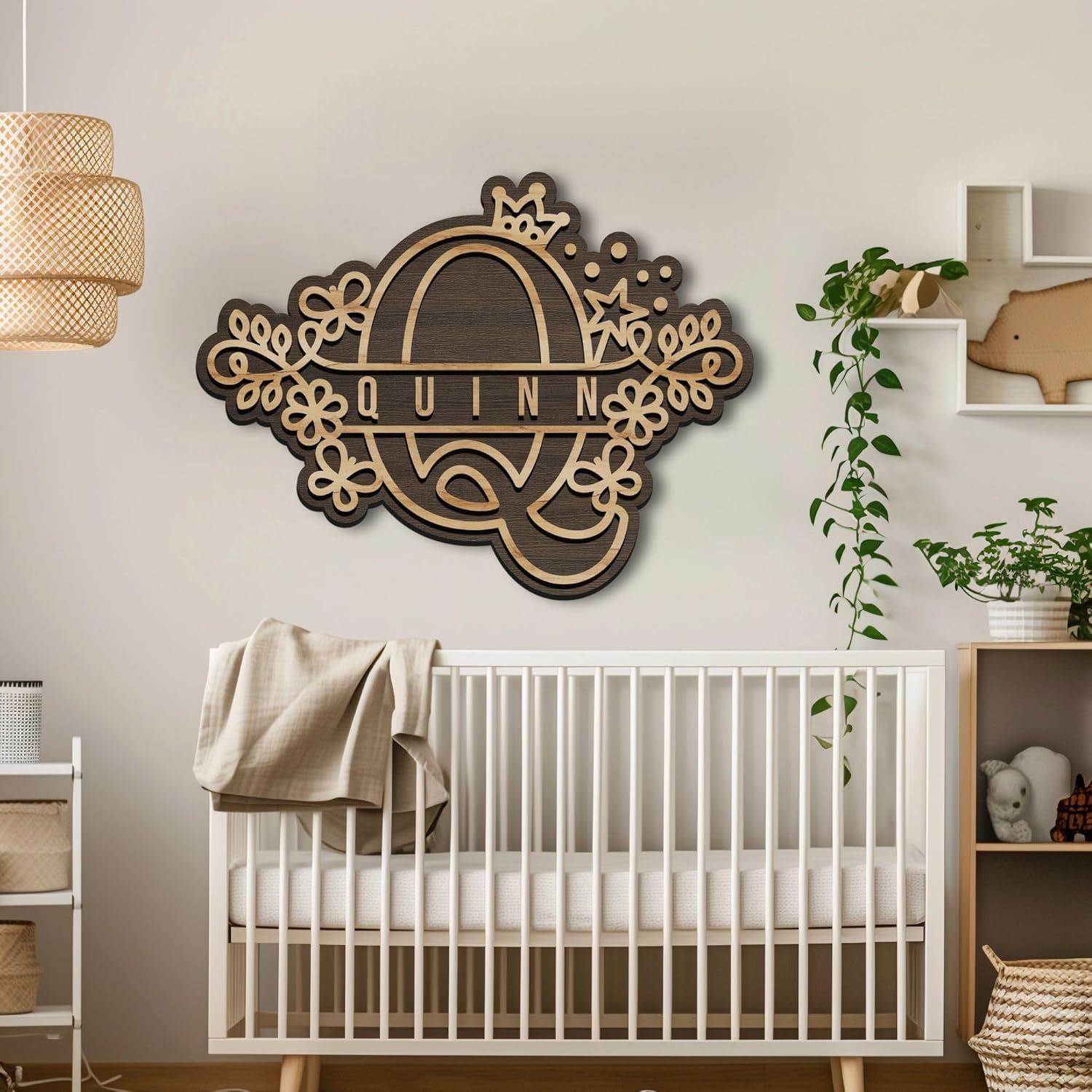 Custom Wood Name Sign with All Letters Available