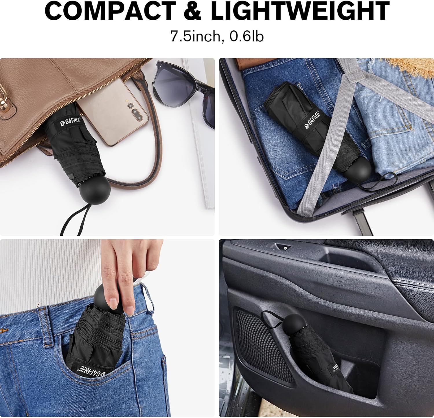 G4Free Compact Travel UV Umbrella UPF 50