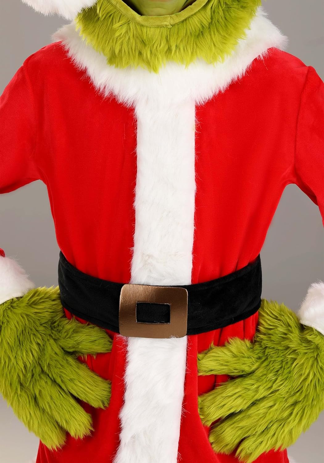 Elope The Grinch Santa Open Face Costume for Kids 1