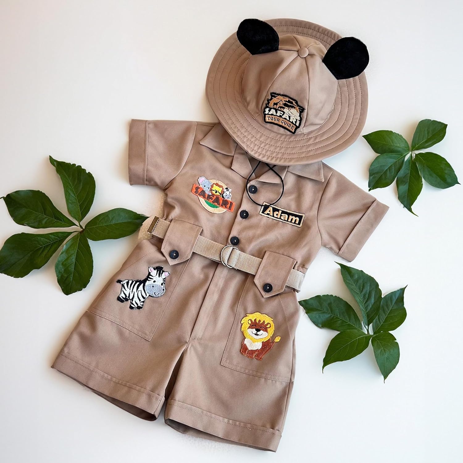 Personalized Safari Explorer Costume for Toddler - Brown 3T