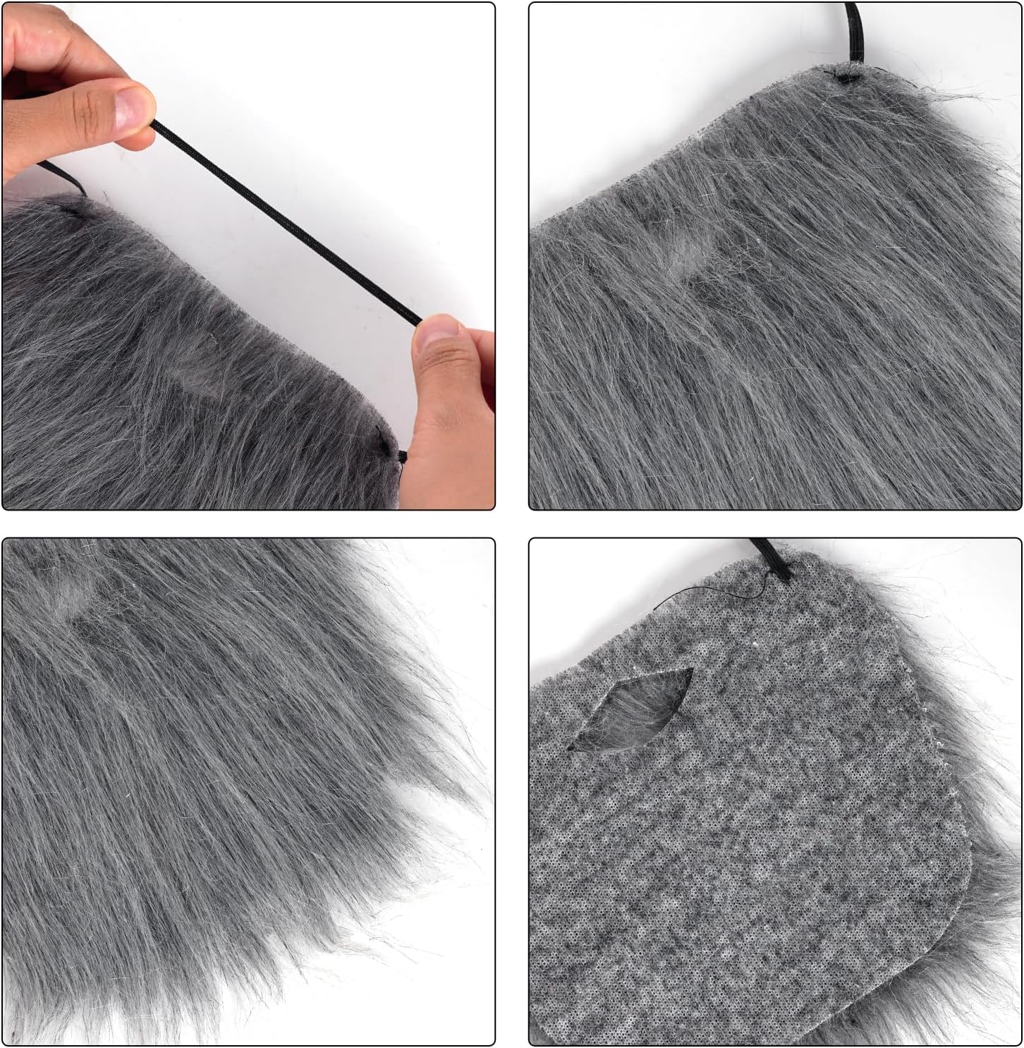 4Pcs Fake Beards for Halloween Costume Cosplay