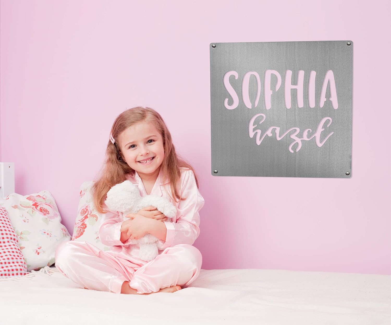 Custom Baby Name Sign - Say My Name Square Decor