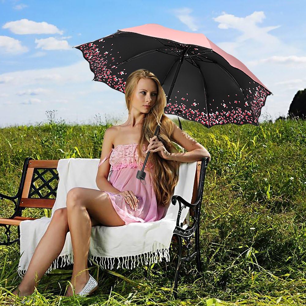 FuWinet Sakura Windproof Folding Umbrella