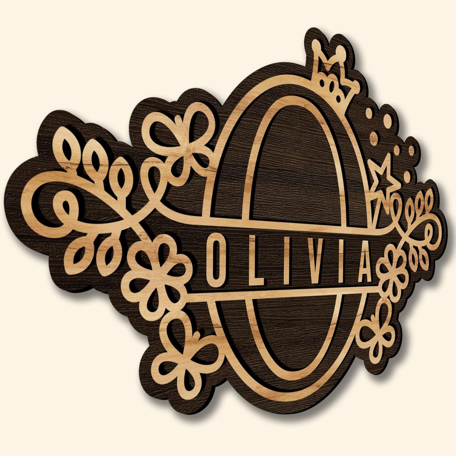 Custom Wood Name Sign with All Letters Available