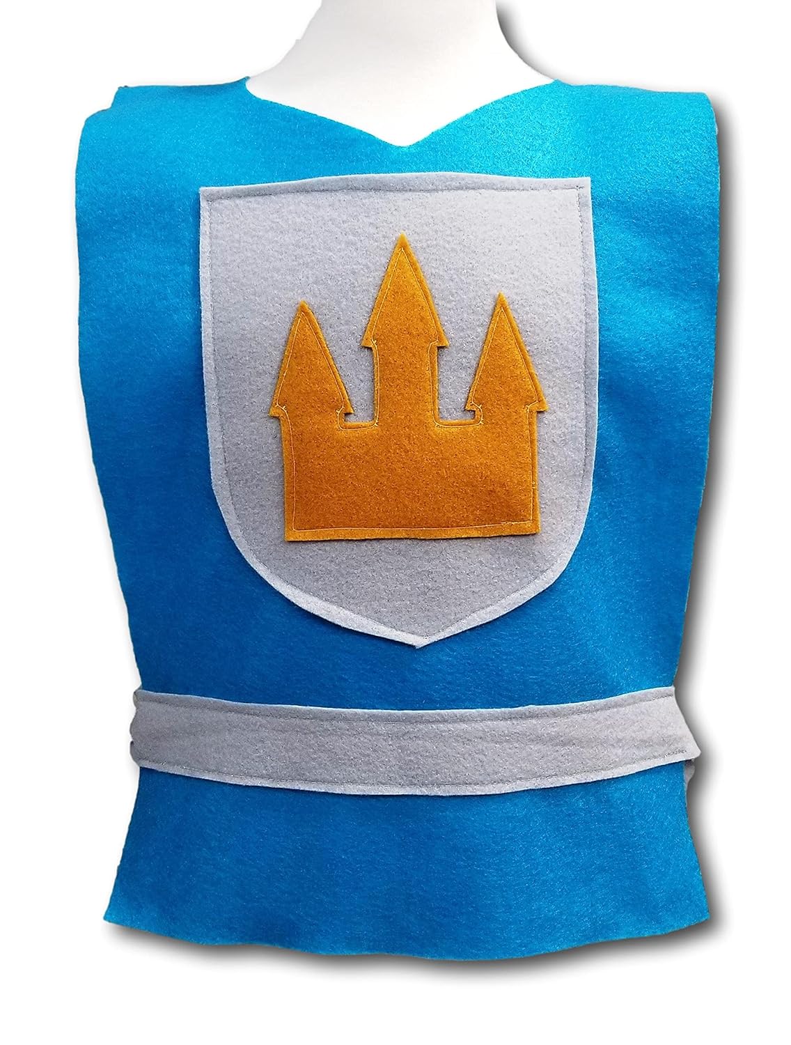 Medieval Knight Aqua Blue Costume Tunic for Kids Teens