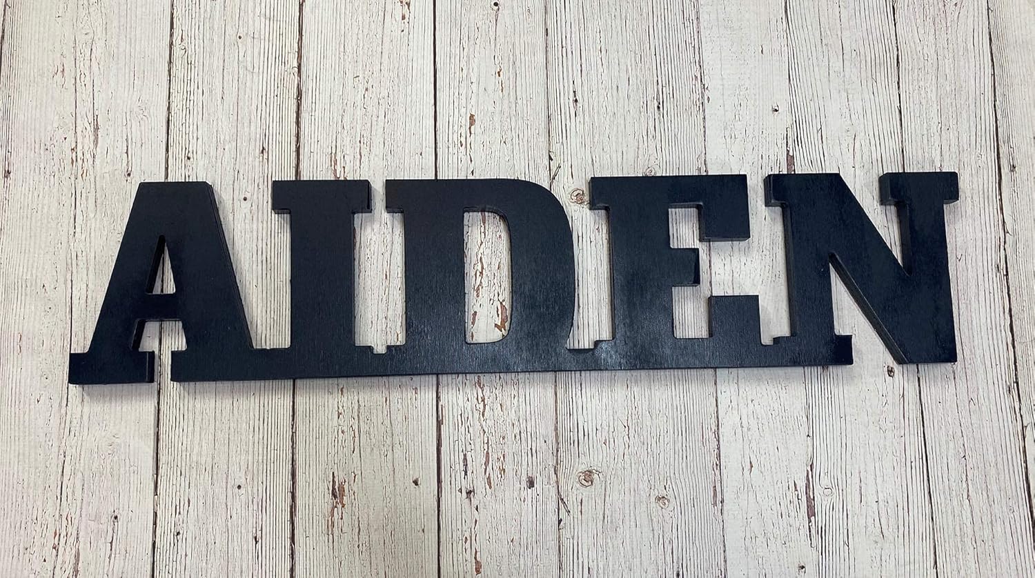 Handmade Large Kids Name Sign Wall Art