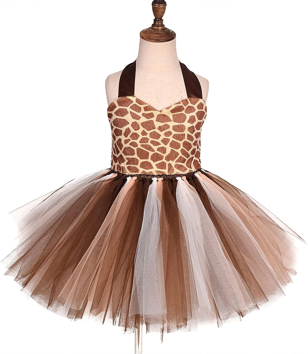 Toddler Jungle Animal Costume Party Dress for Girls