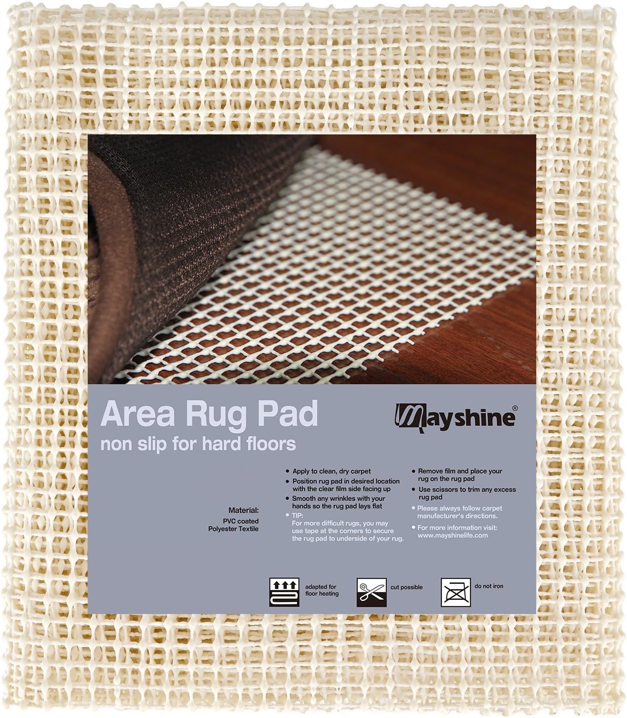 Non Slip Rug Gripper 3x5 Feet for Hardwood Floors