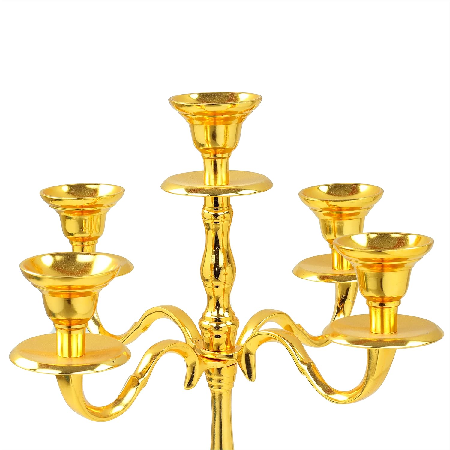 Candelabra Brass Plated Candlestick Holder 38 Inches Tall
