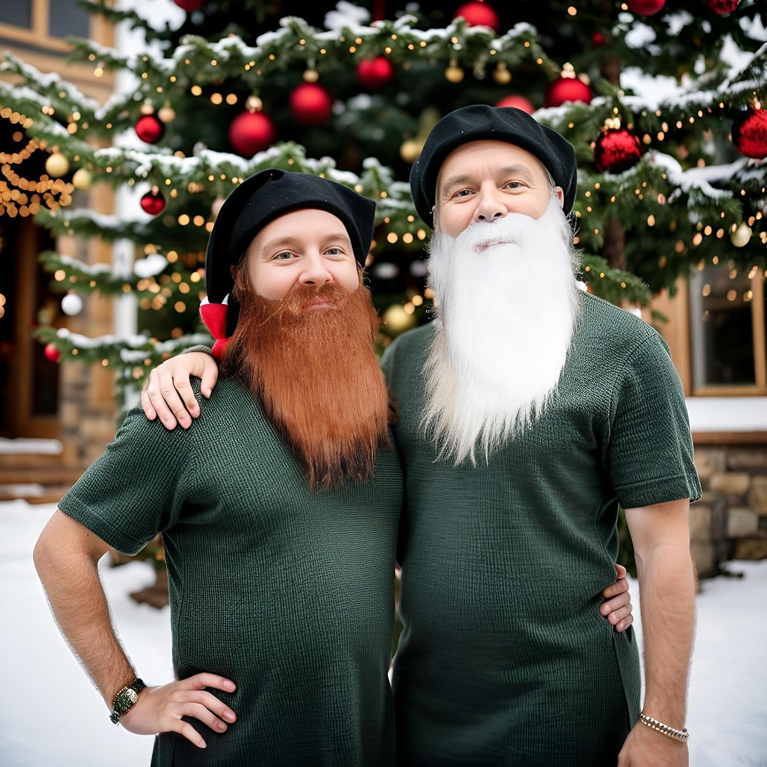 4Pcs Fake Beards for Halloween Costume Cosplay