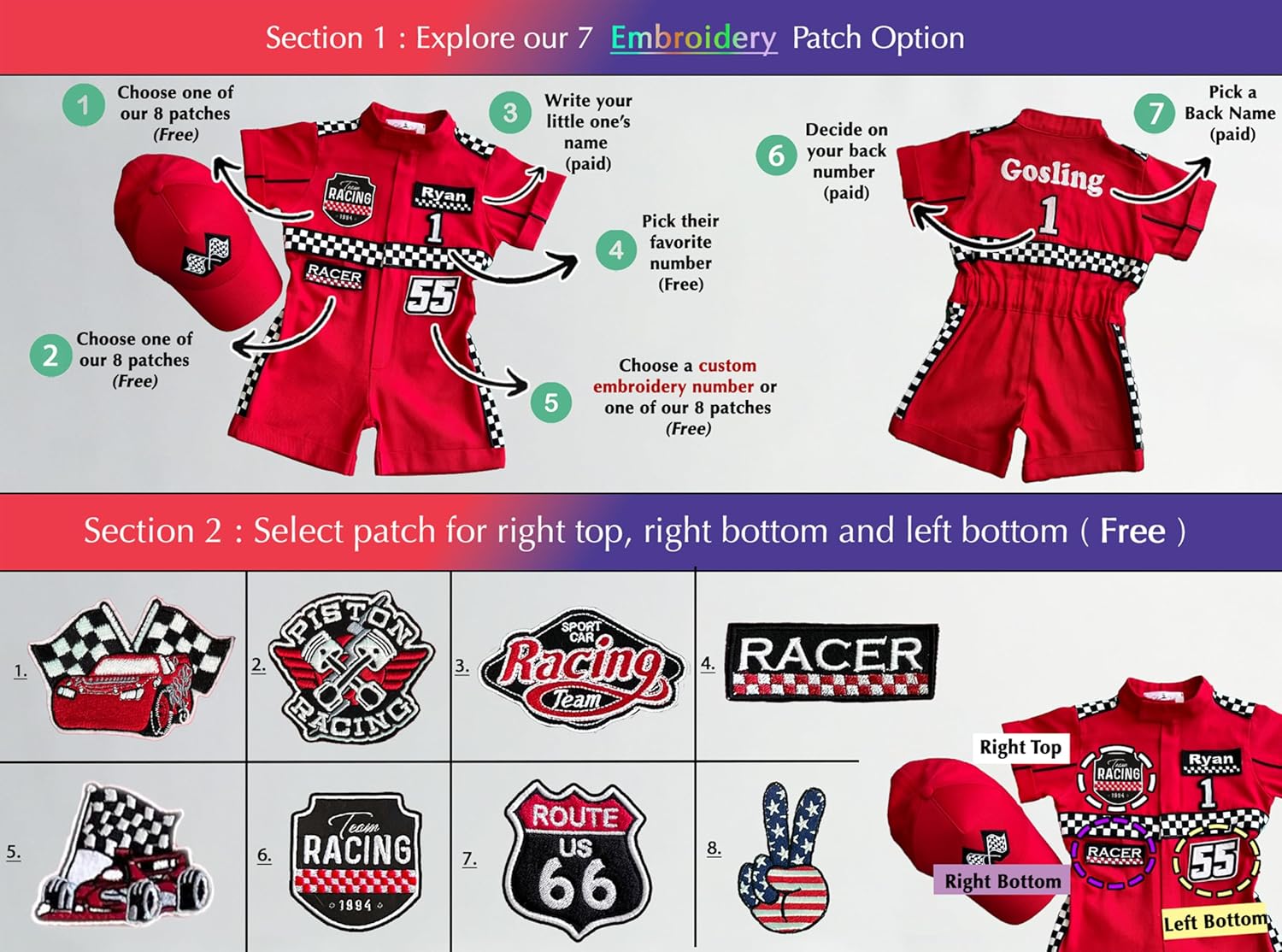 Costumes Club Handmade Race Car Driver Costume for Toddlers - 2T