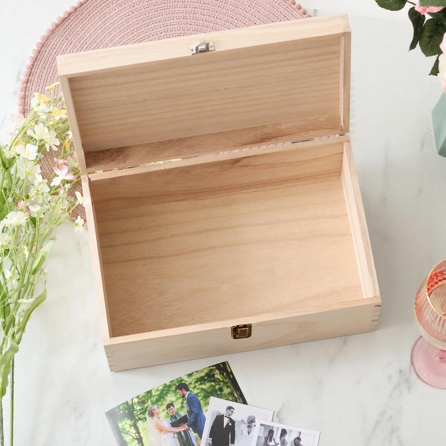 Personalized Baby Memory Box with Name and Birth Details