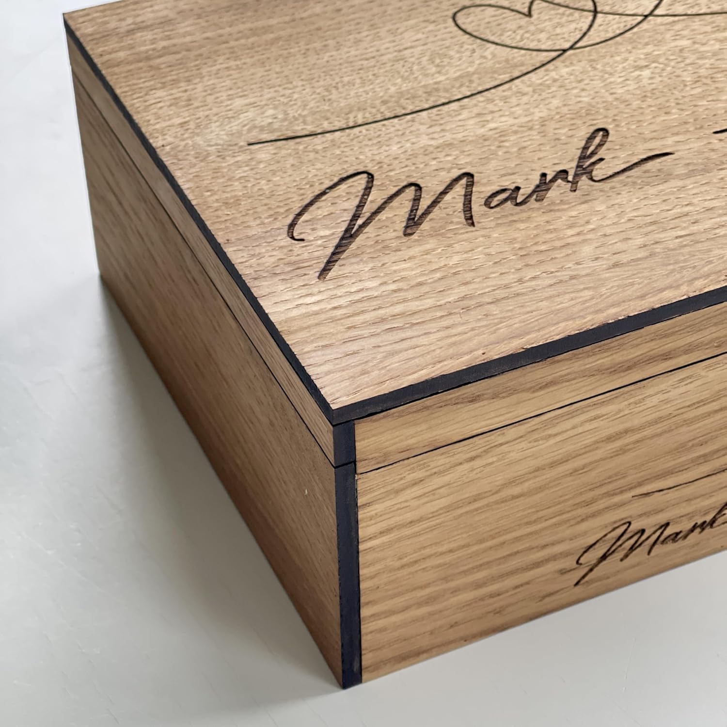 Personalized Wooden Name Box for Keepsakes and Memories