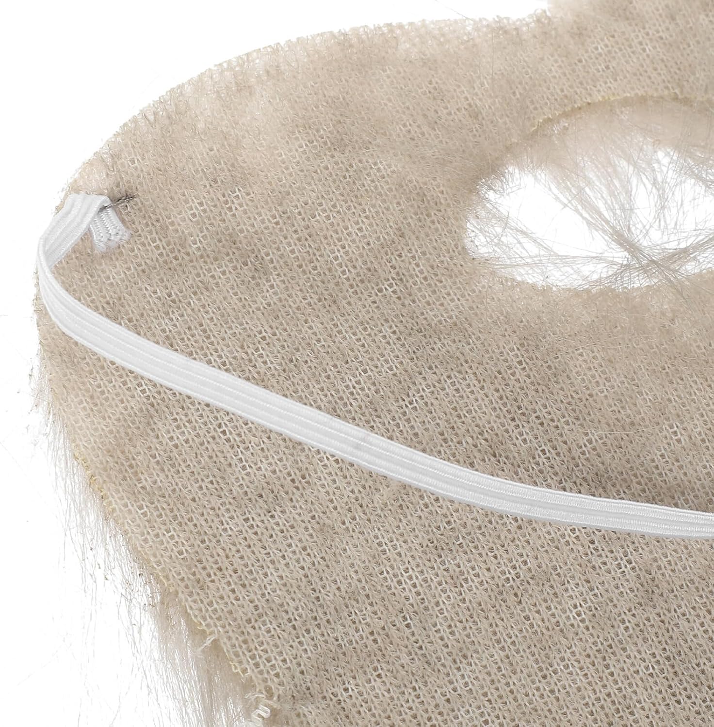 Alipis Grey Fake Beard and Mustache Set for Costume Parties