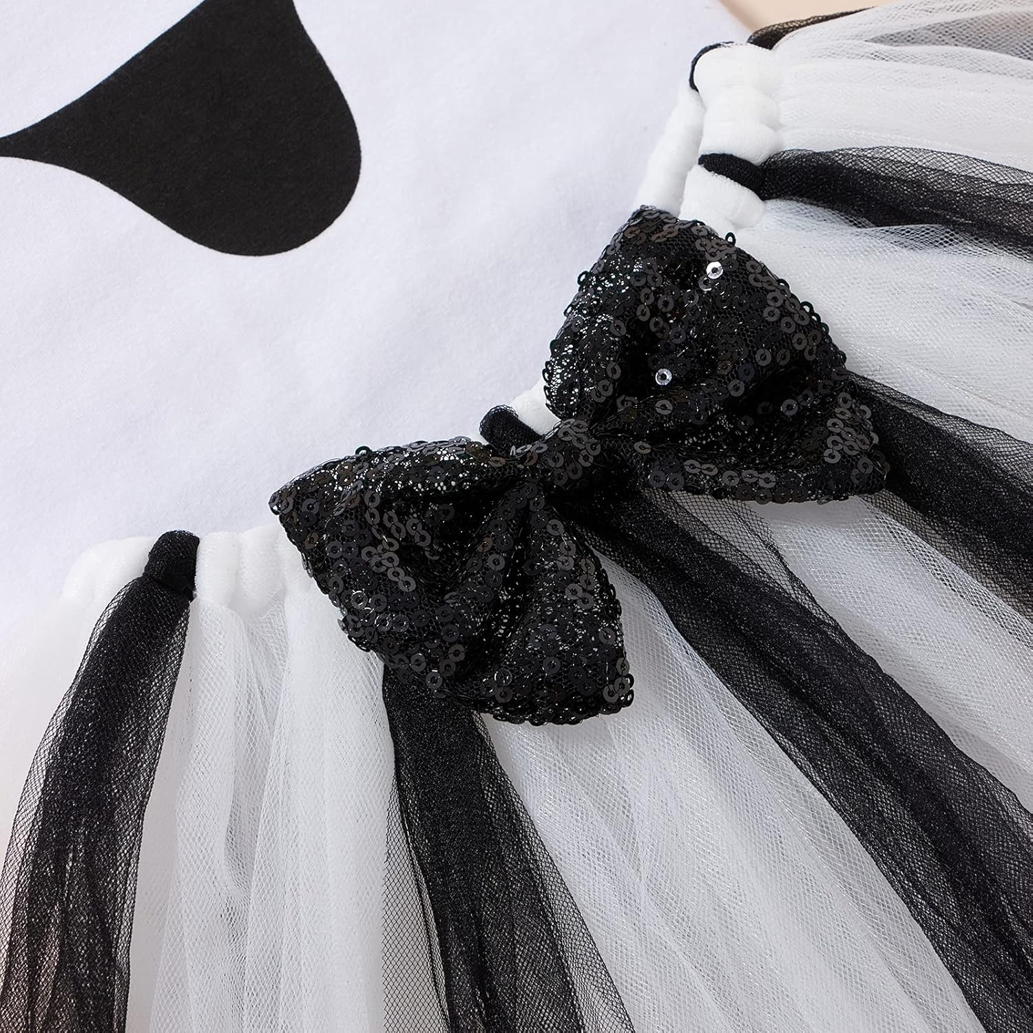 IDOPIP Baby Halloween Costume Set with Tutu Skirt and Headband