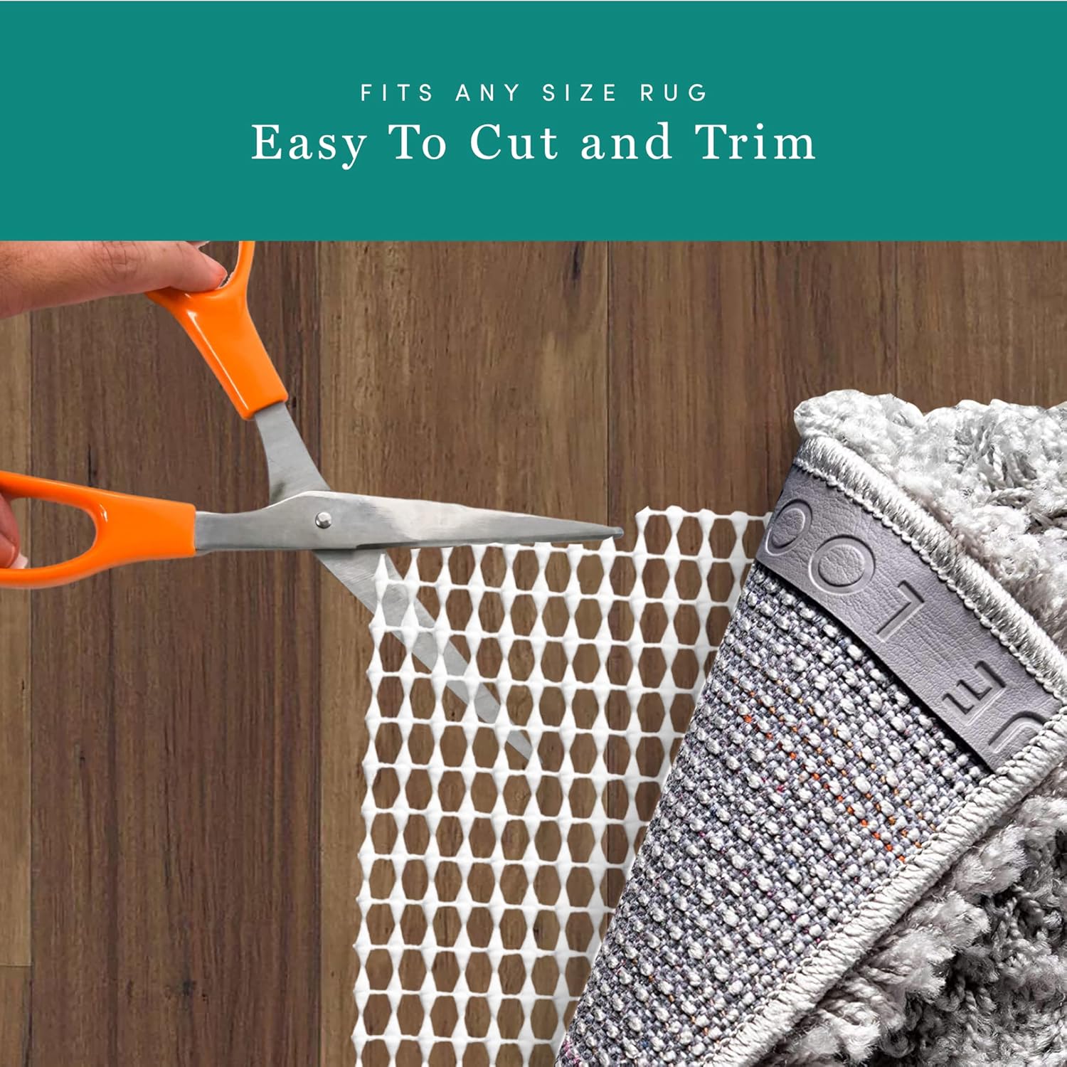 Unique Loom Anti-Slip Rug Pad 8 x 10 Oval 1