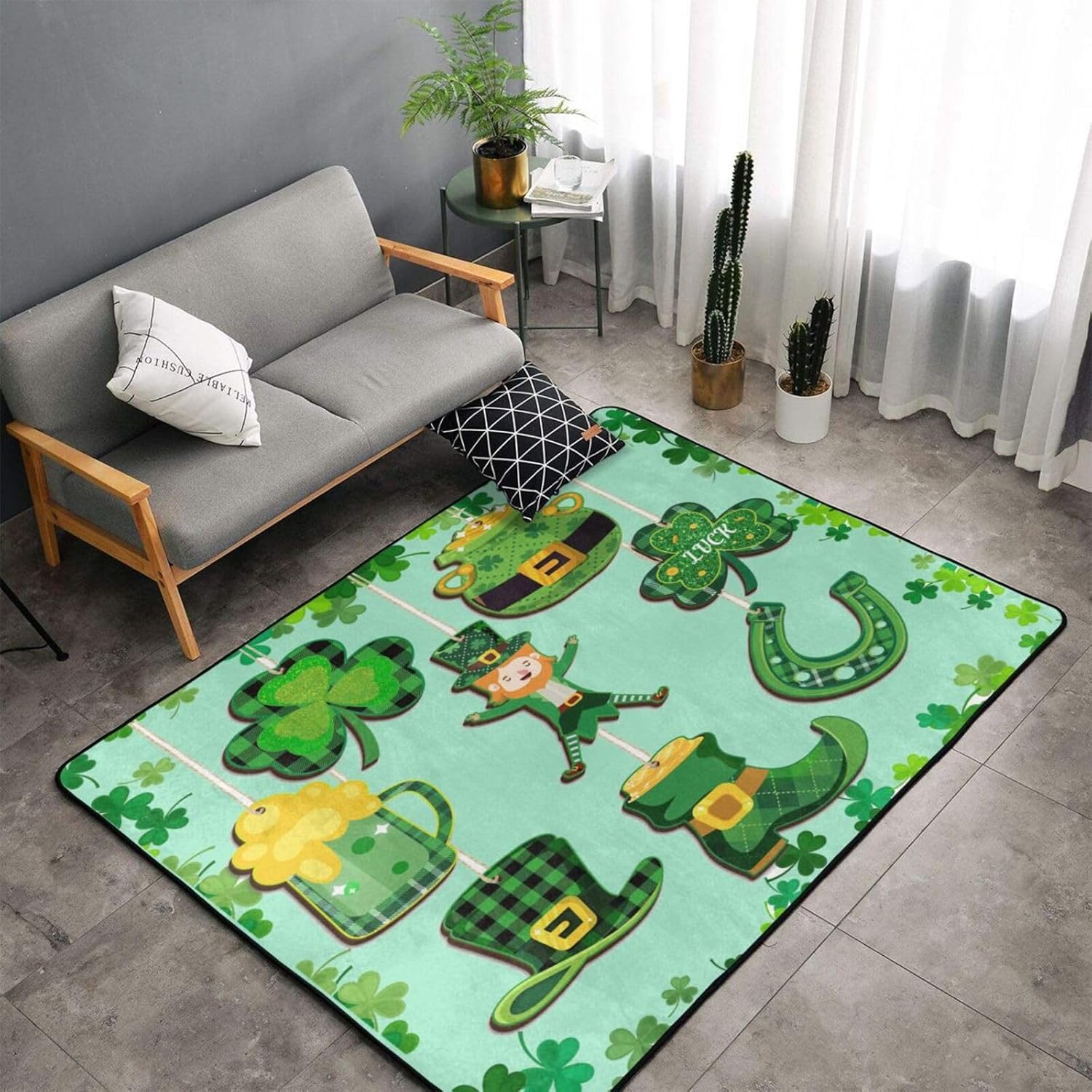 WENLIUNIAN St Patricks Day 60x39in Rug Pad
