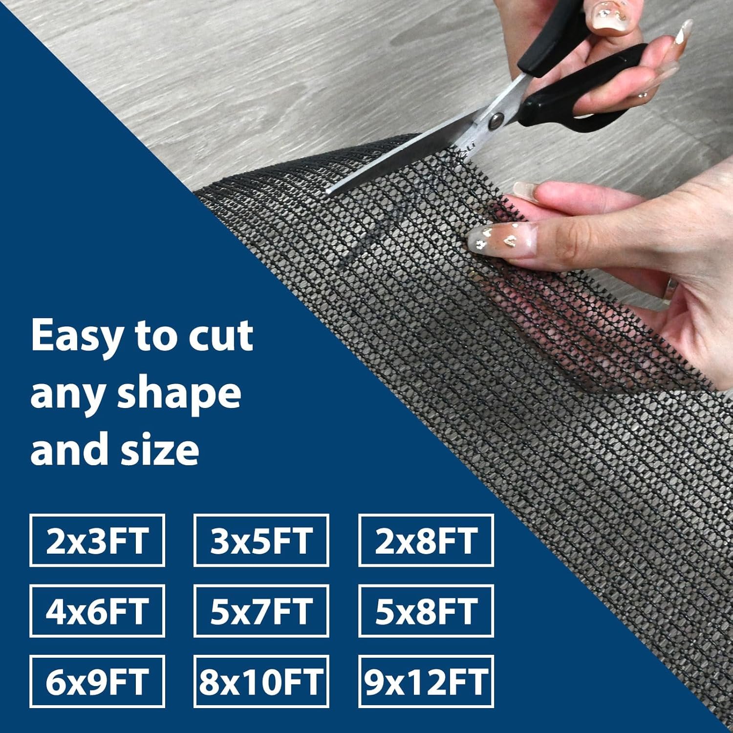 COYACOOL Non Slip Rug Pads for Hardwood Floors 2x3