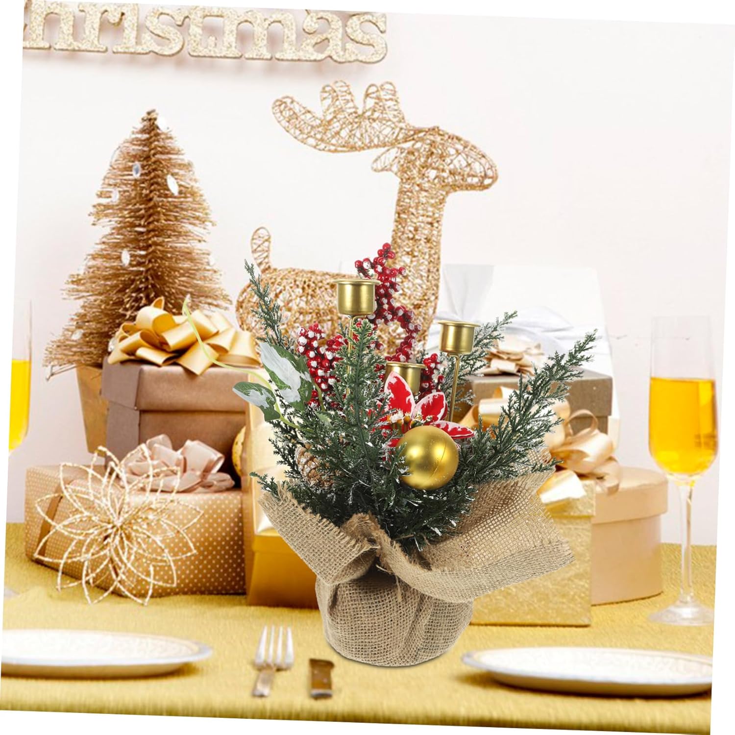 Cabilock Realistic Fruit Wreath Candle Holder 1
