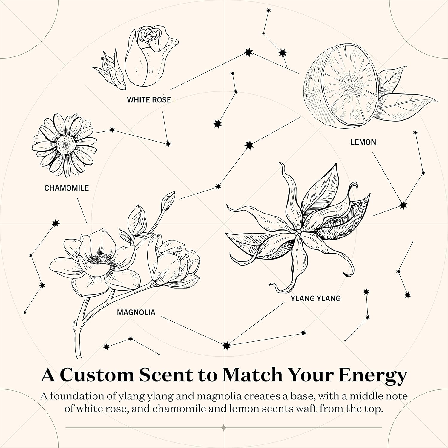 July 17 Cancer Birthday Candle - Rose Chamomile Ylang Ylang Scent 1