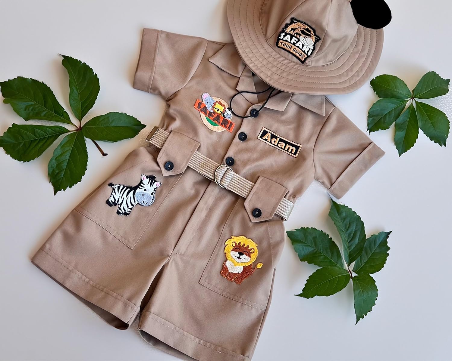 Personalized Safari Explorer Costume for Toddler - Brown 3T