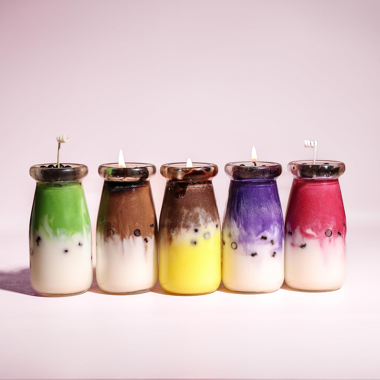 UPFLICK Matcha Honeydew Boba Candle Gift 1