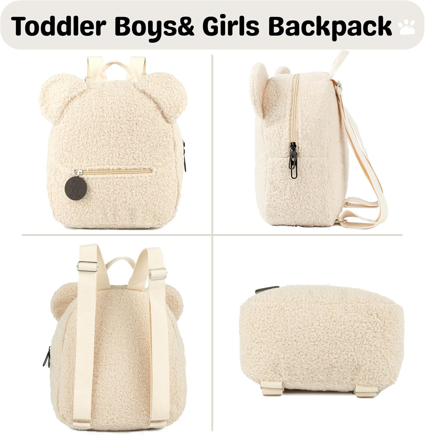 MT WORLD Plush Teddy Bear Backpack for Kids 1