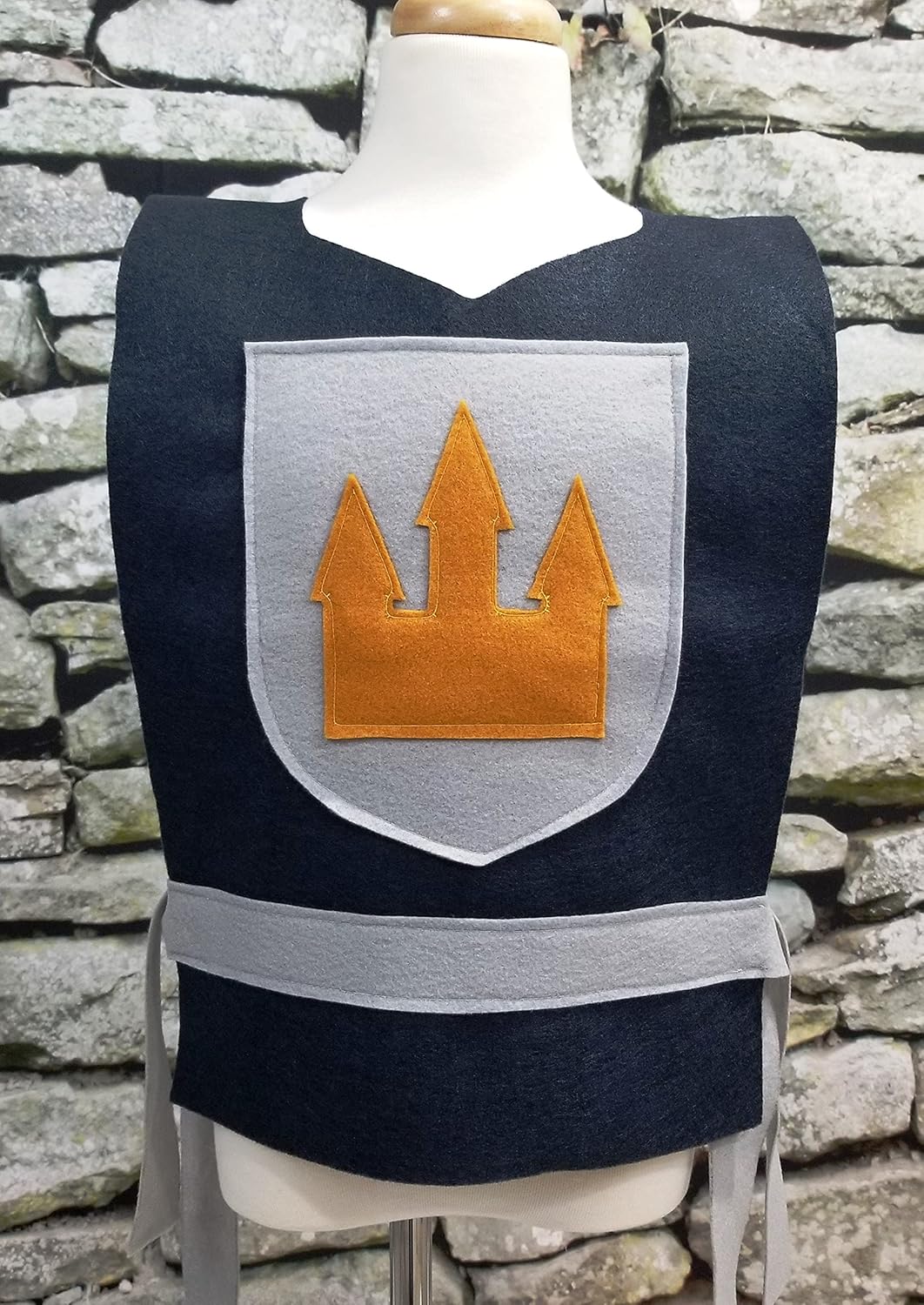 Medieval Knight Grey Costume Tunic for Adults