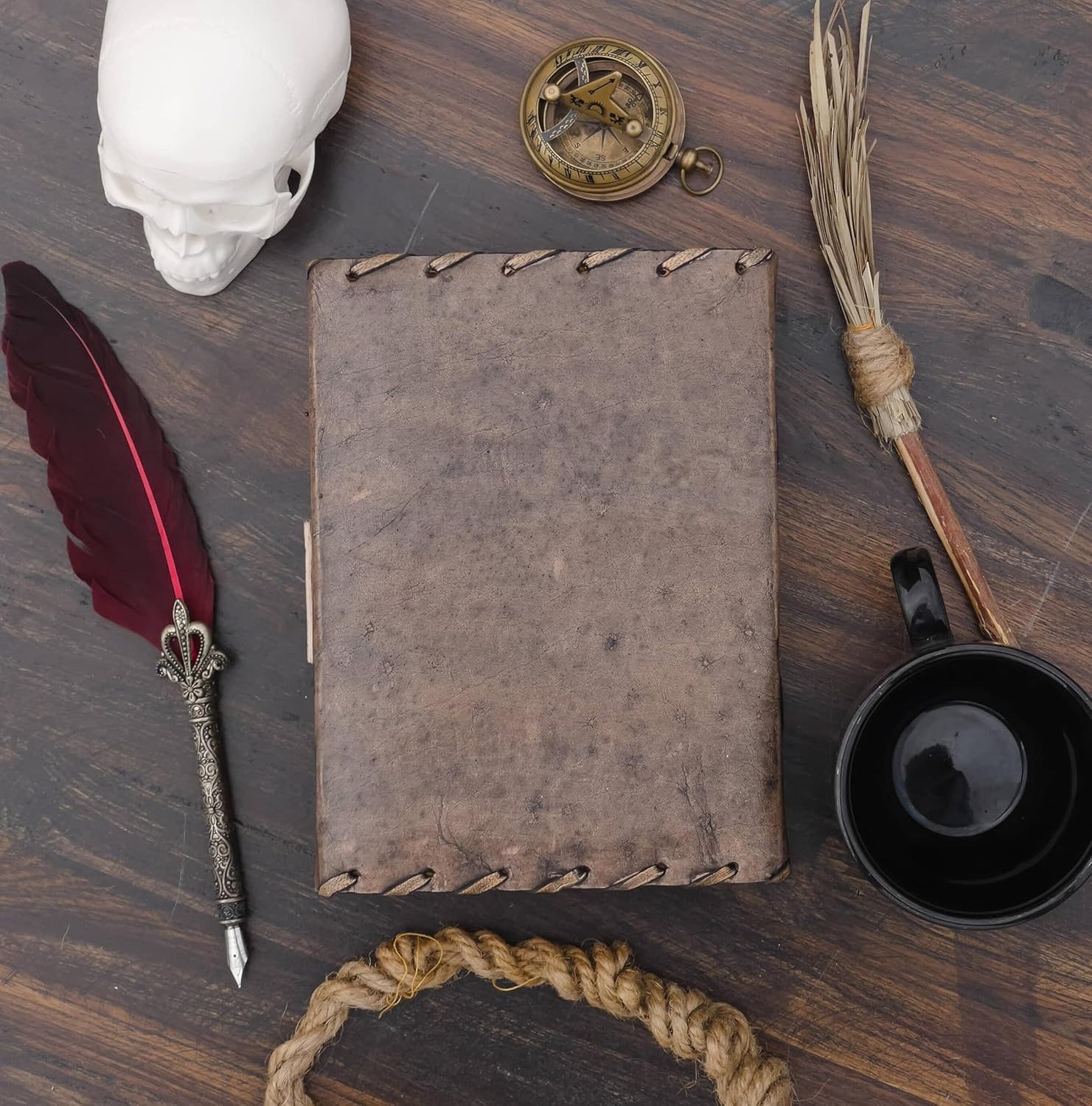 Hocus Pocus Spell Book Decorative Leather Journal