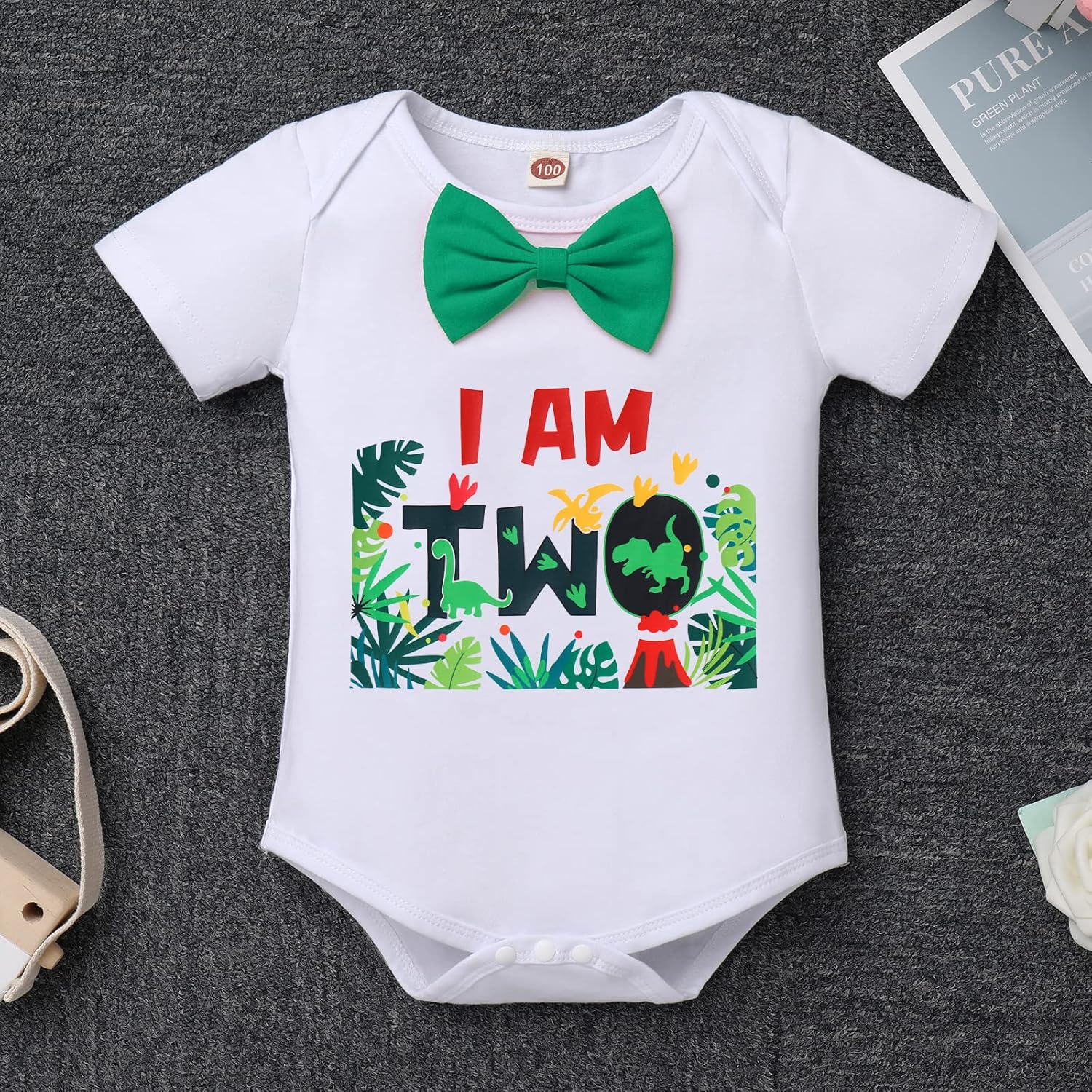 ODASDO Baby Boy 1st Birthday Jungle Safari Outfit Set