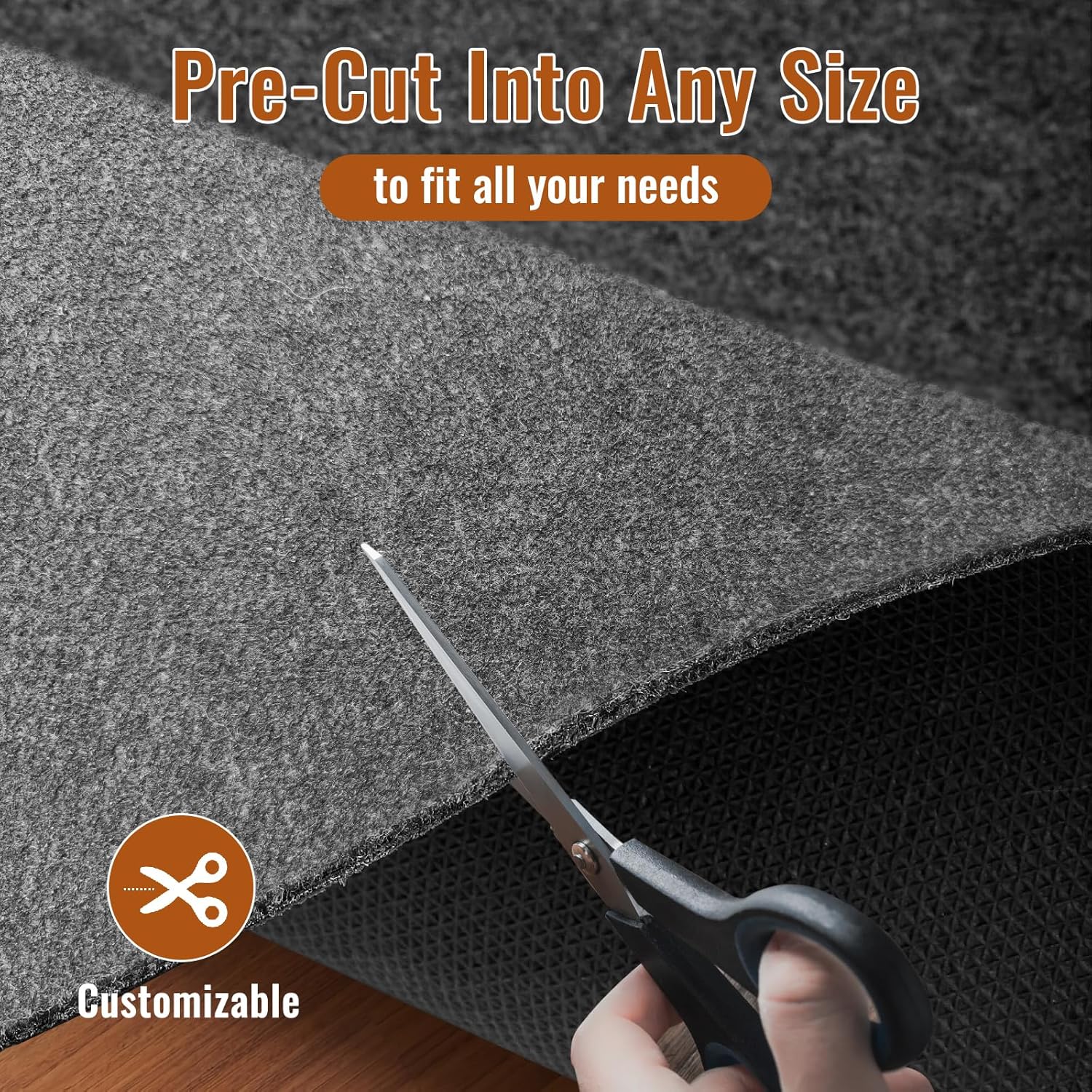 Comfypad Felt Rug Pad 2x6ft Non-Slip Floor Protector