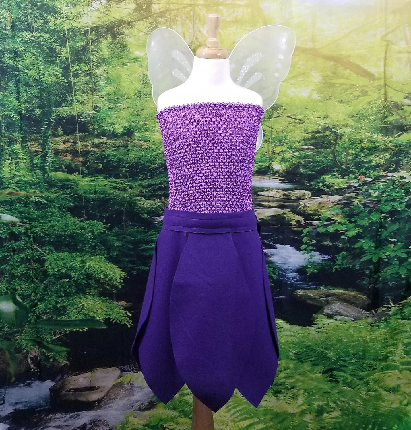 Purple Flying Fairy Costume for Kids and Adults 1