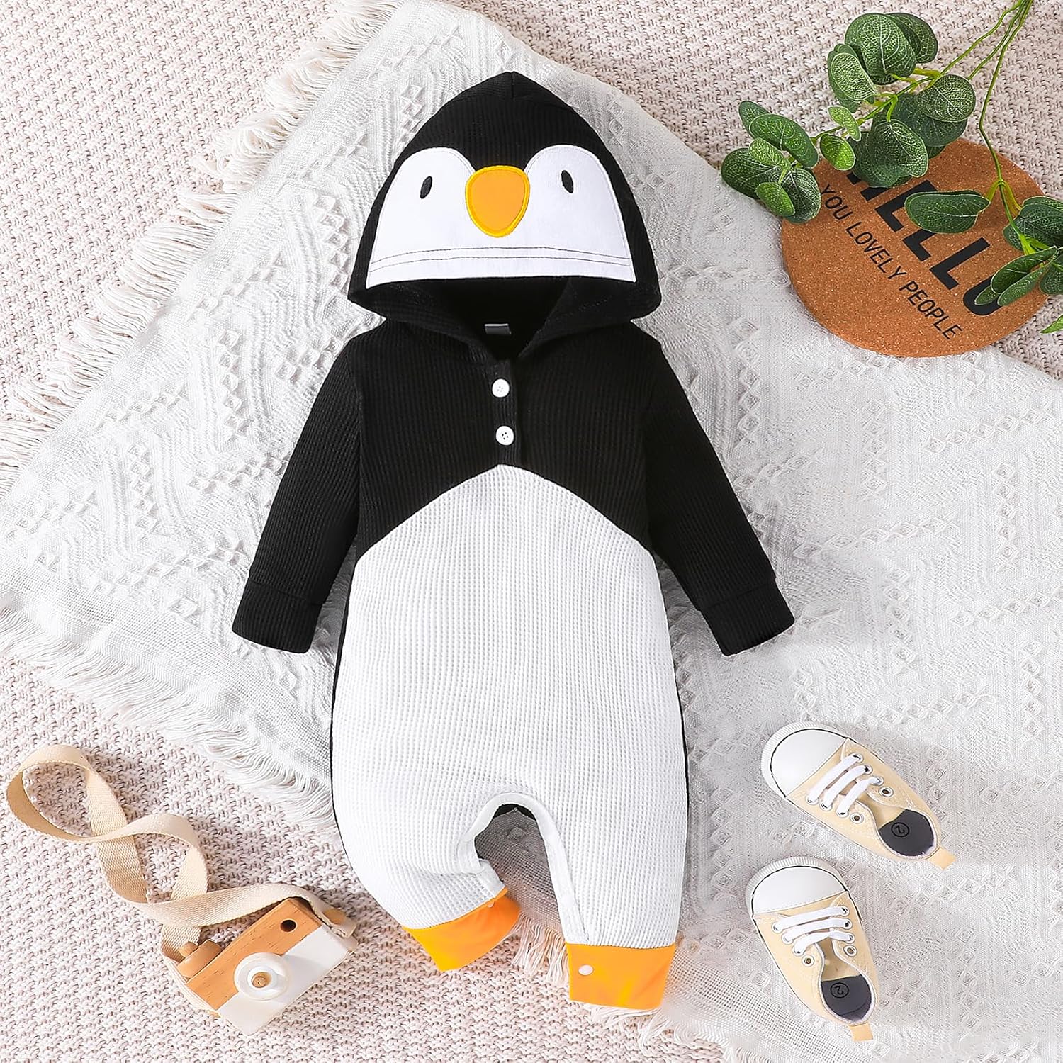 Gakizon Baby Penguin Halloween Outfit Long Sleeve Hoodie