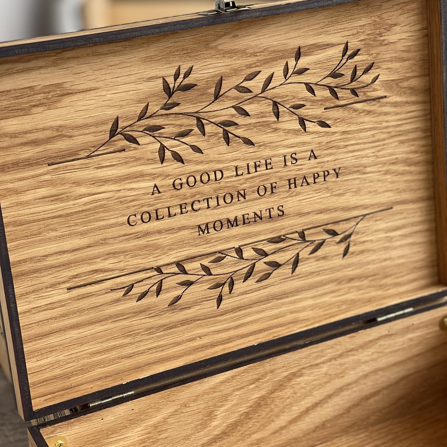 Personalized Wooden Name Box for Keepsakes and Memories
